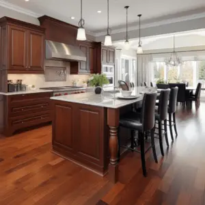 Perfect Hardwood Flooring for Cherry Cabinets