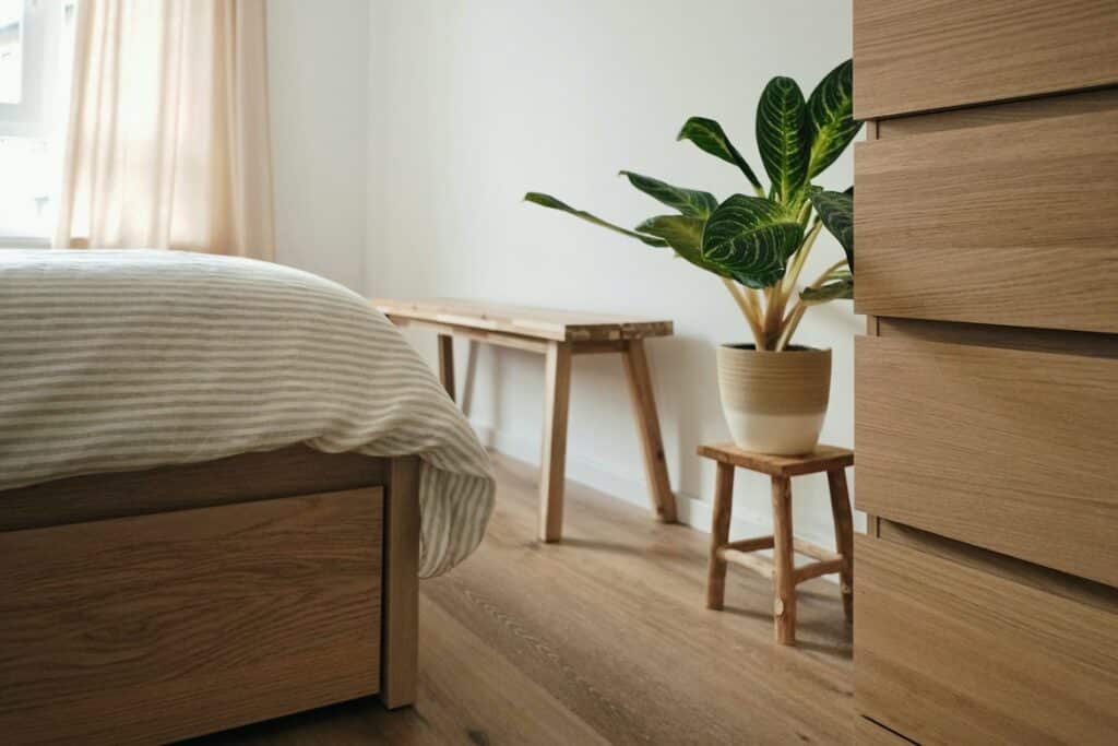 How to tone down orange wood floors