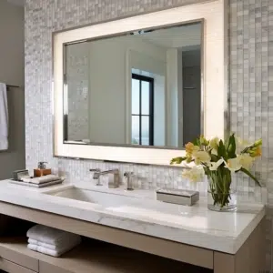 Bathroom Mirror and Backsplash 