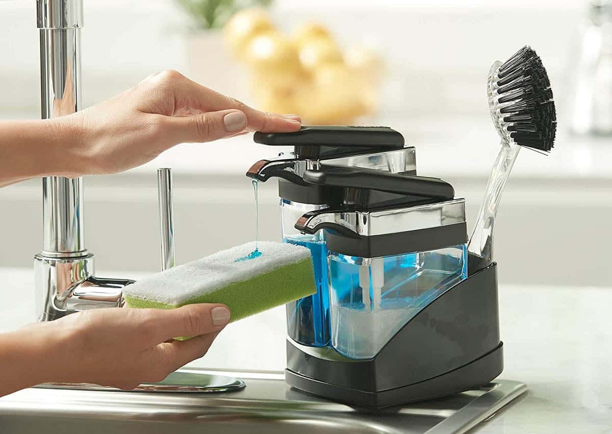 kitchen sink dish wash dispenser