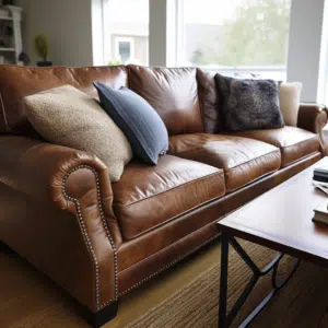 Leather and Microfiber Couches