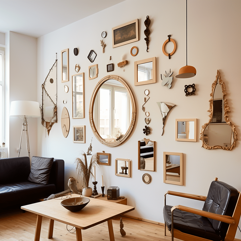 Creative Ways to Hang Mirrors Without Hooks