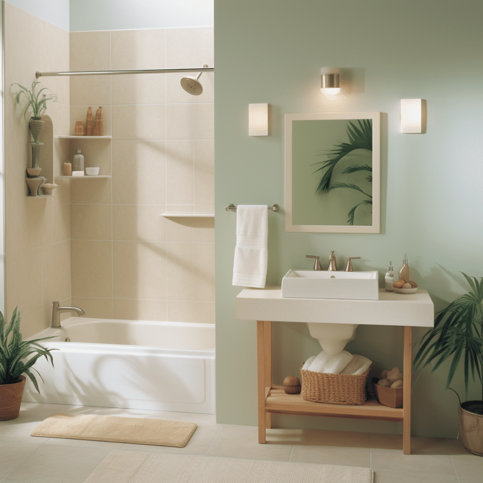 American Standard Bone and Linen Bathroom Fixtures