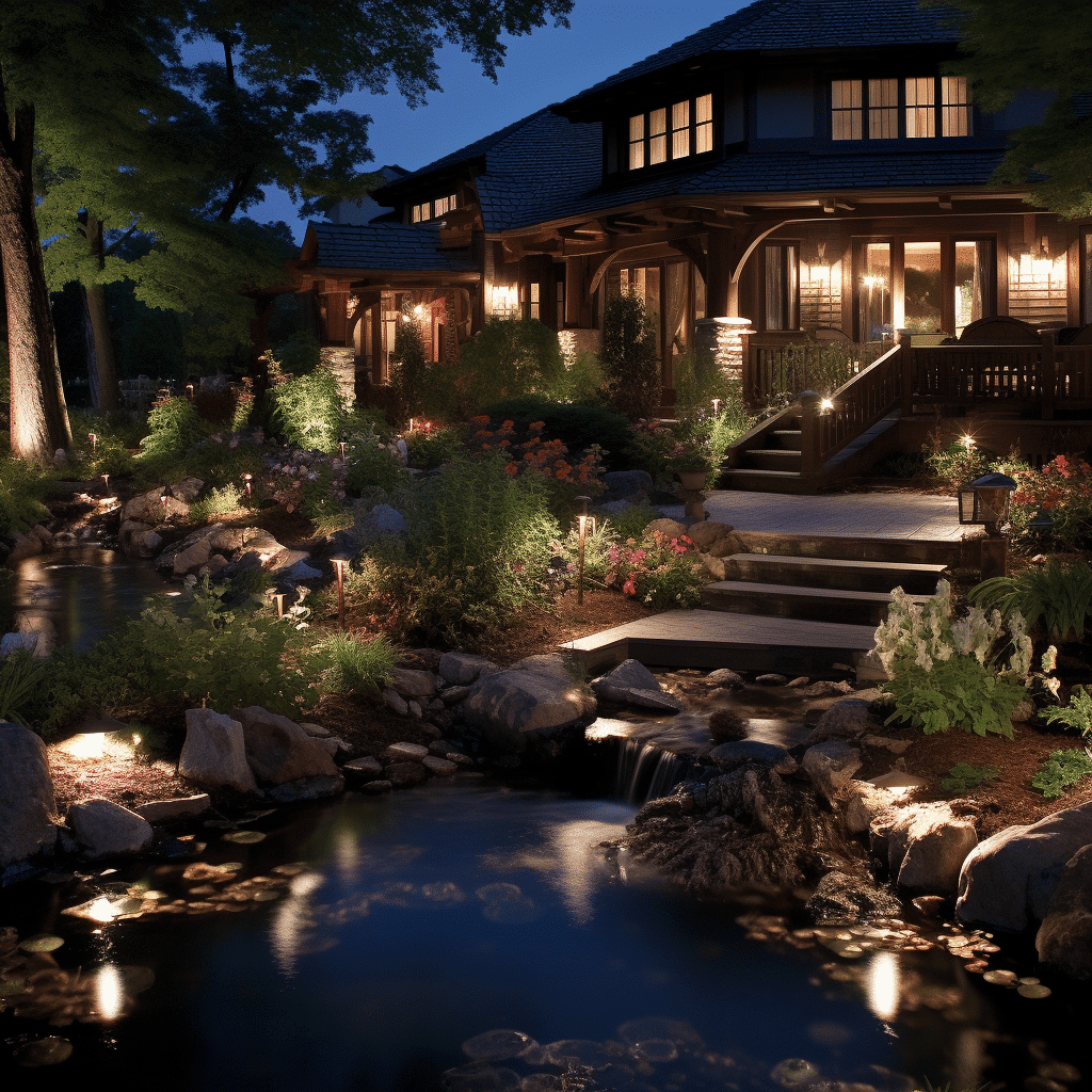 Low Voltage and Line Voltage Landscape Lighting
