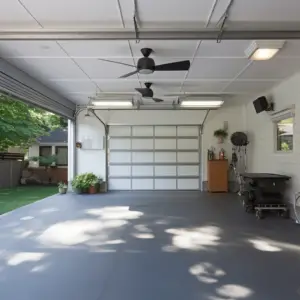 Cool windowless garage