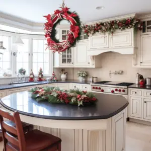 kitchen cabinet wreaths