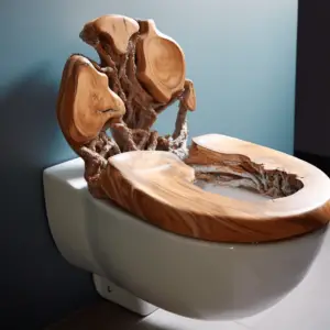 Wood and Plastic Toilet Seats