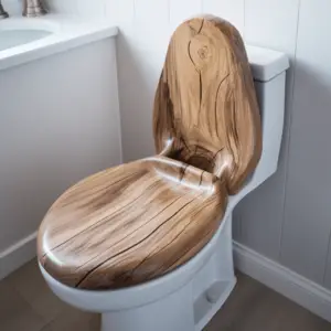 Wood and Plastic Toilet Seats