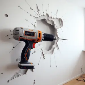 Drilling Holes for Apartment Wall