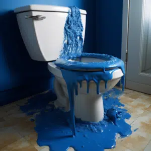 Blue Toilet Water Issues