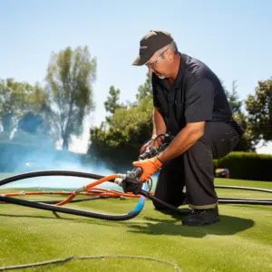 Tee off an existing gas line