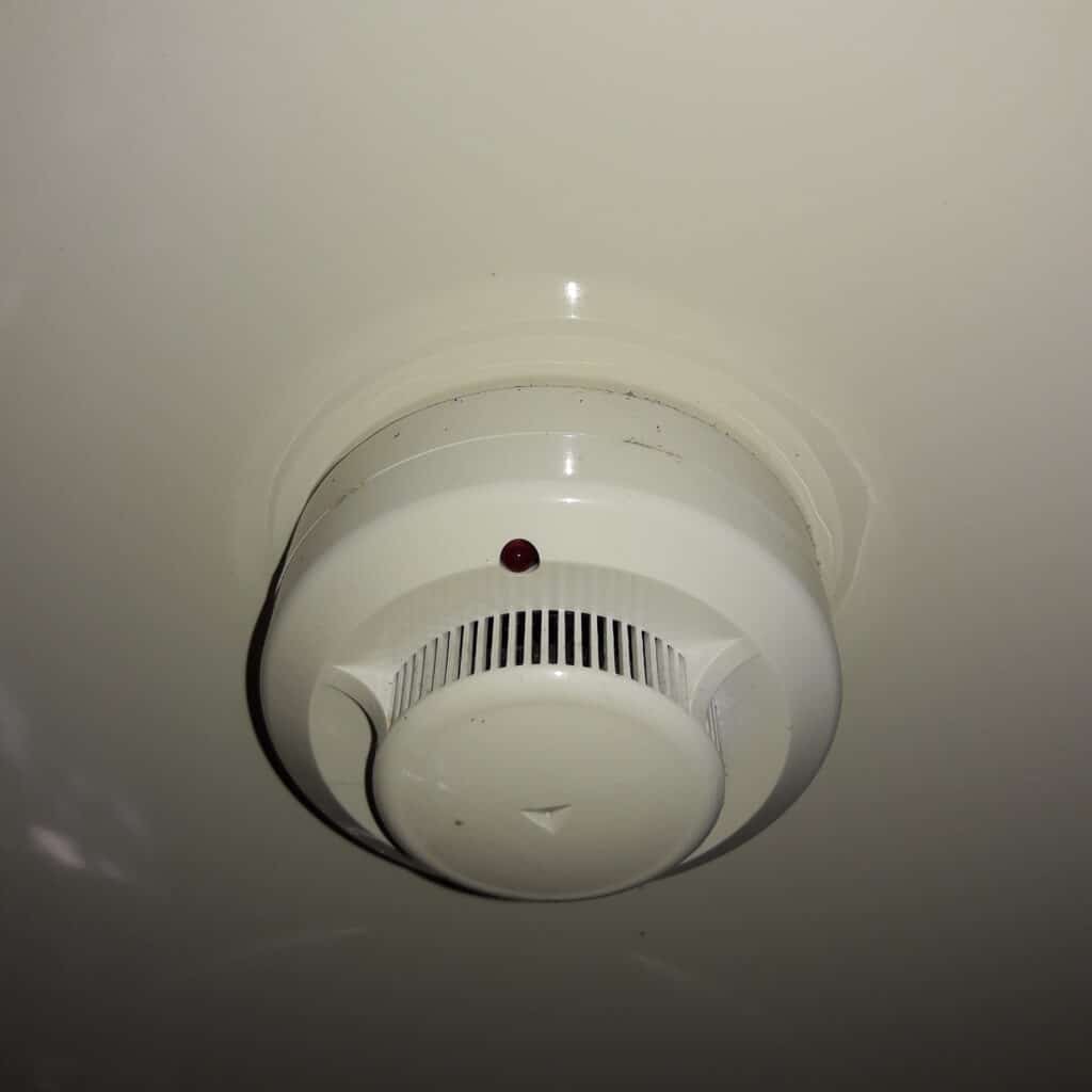 Smoke Detector Blinking Red