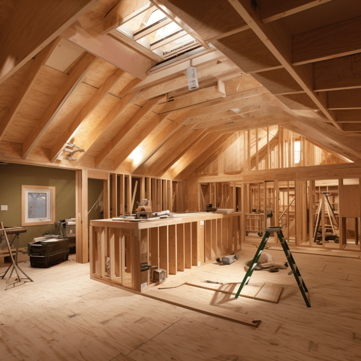 Basement and attic remodeling efficient wall and ceiling framing