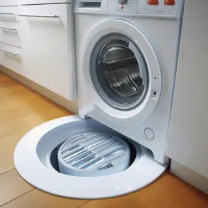 Washing machine drain overflow