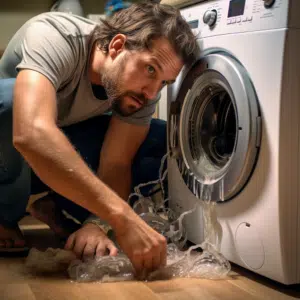 washing machine leaks