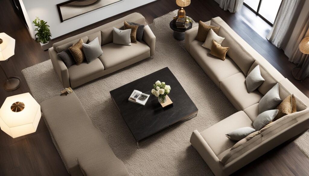 how big should a living room rug be