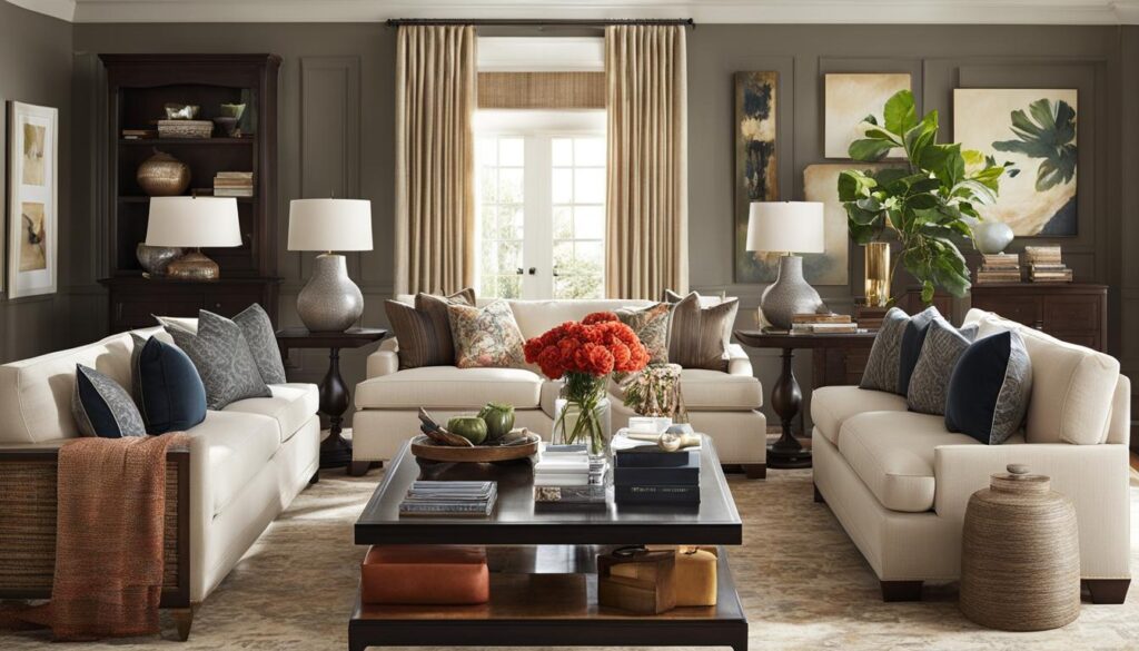 how to arrange a rectangular living room