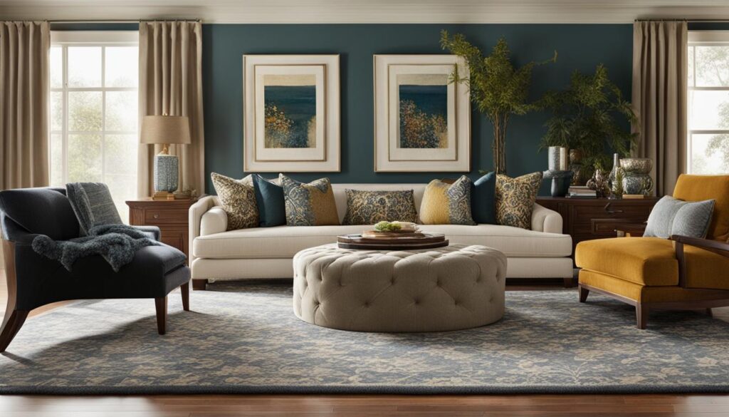 how to choose rug size for living room