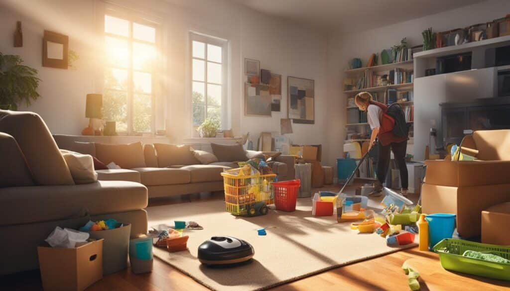 how to clean living room