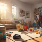 how to clean living room