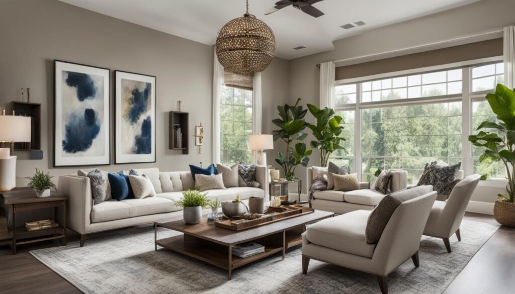 how to decorate a big living room