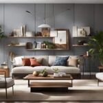 how to decorate a large wall in living room