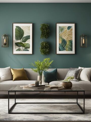 how to decorate a long living room wall