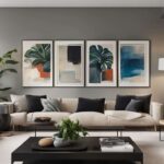 how to decorate a long wall in living room