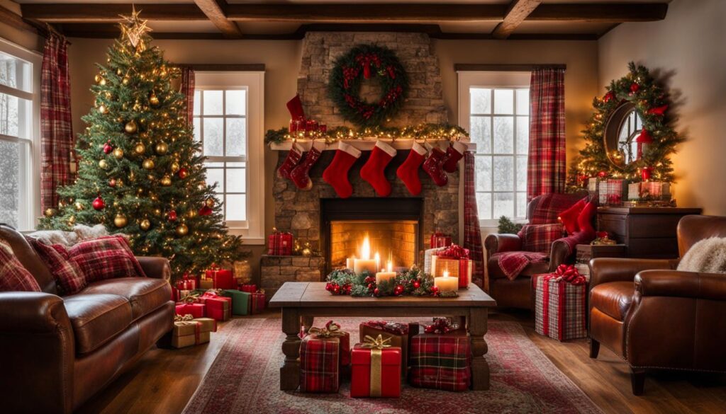 how to decorate a small living room for christmas