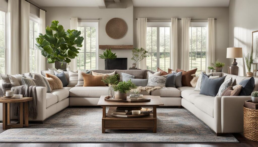 how to decorate an open concept living room