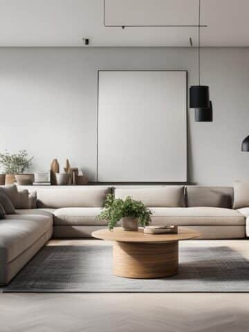 how to decorate big living room wall