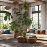 how to decorate living room with plants