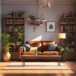 how to decorate shelves in a living room