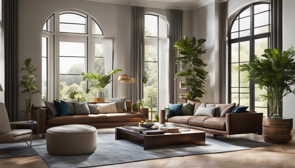 how to fill empty space in living room