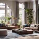 how to fill empty space in living room