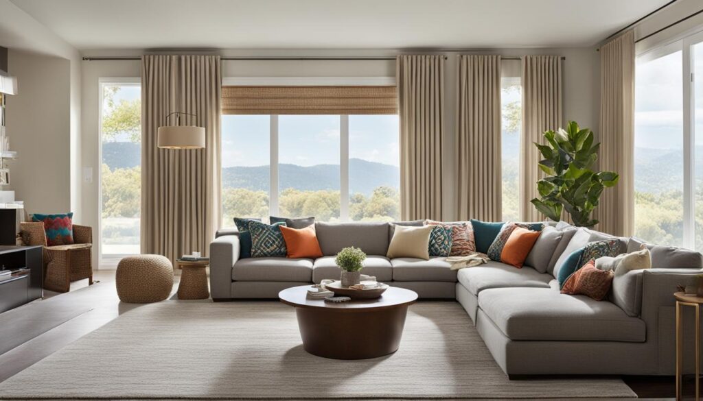 how to furnish a large living room