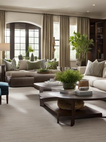 how to furnish a long living room