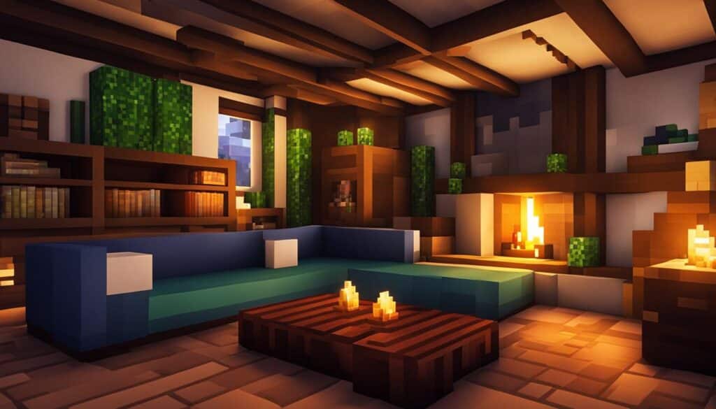 how to make a living room in minecraft