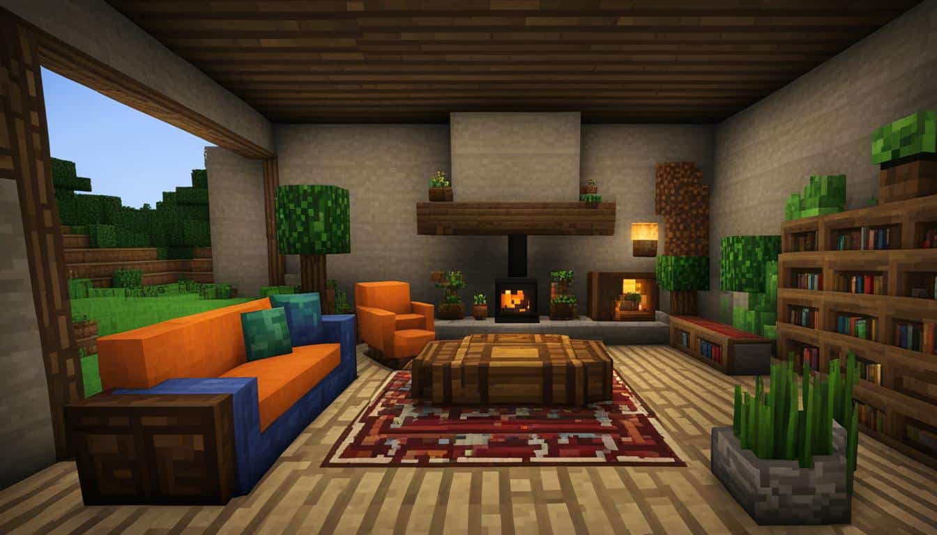 How to Make a Living Room on Minecraft