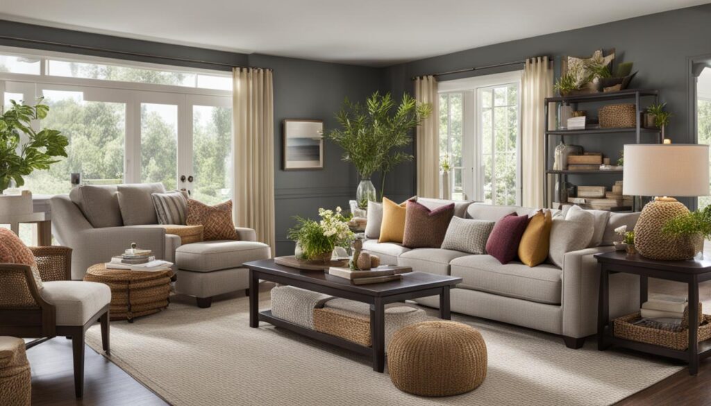how to organize living room