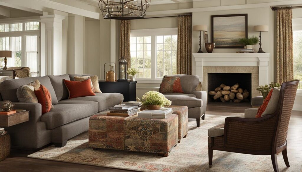 how to place rugs in living room