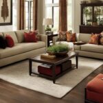 how to position a rug in living room