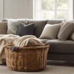 how to store blankets in living room