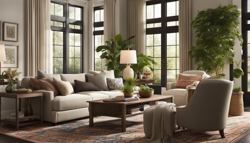 what furniture is usually in a living room