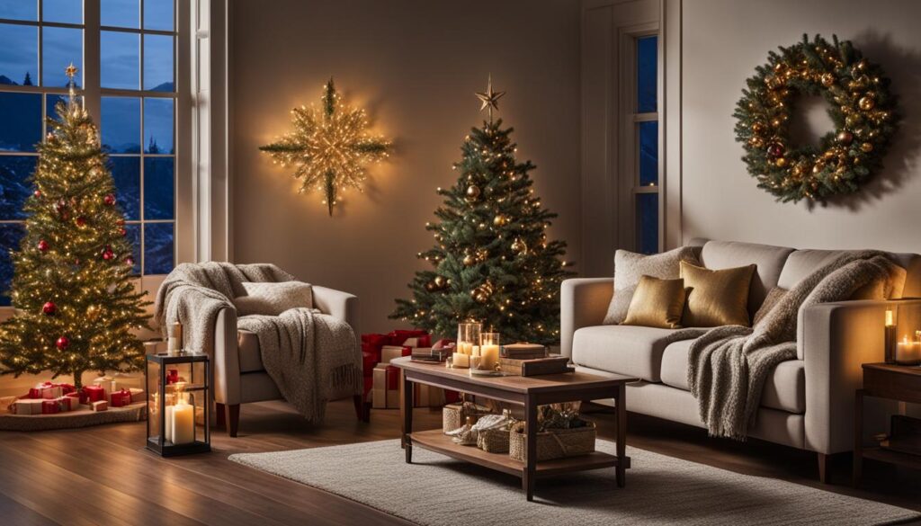 where to put christmas tree in small living room