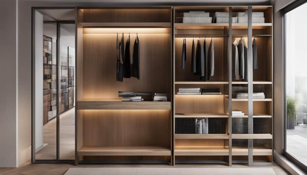 Bookshelf closet design