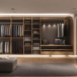 Built-in bookshelf closet
