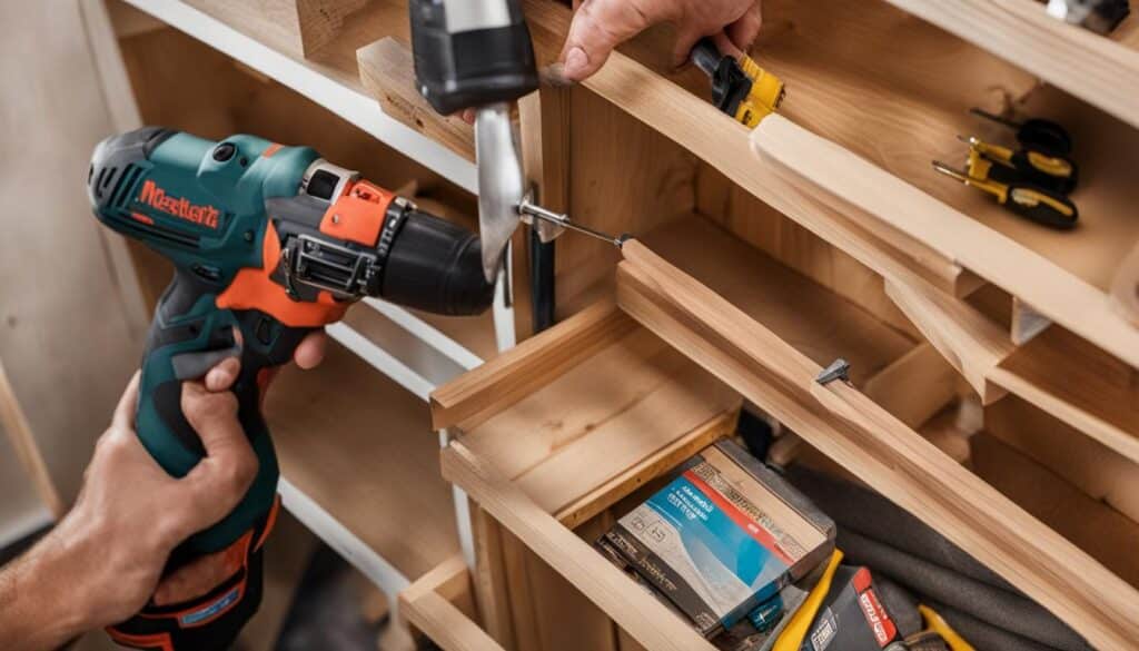 Closet bookshelf DIY
