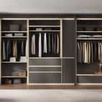 Closet bookshelf doors