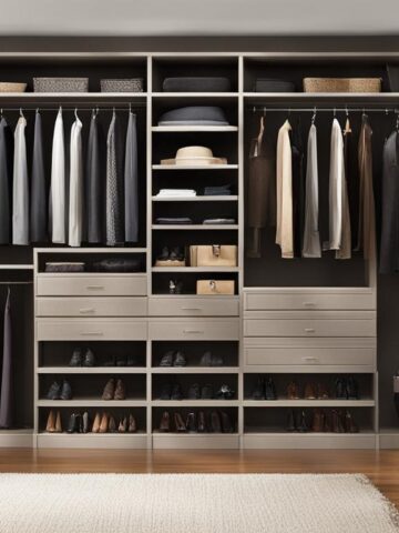 Closet bookshelf for accessories